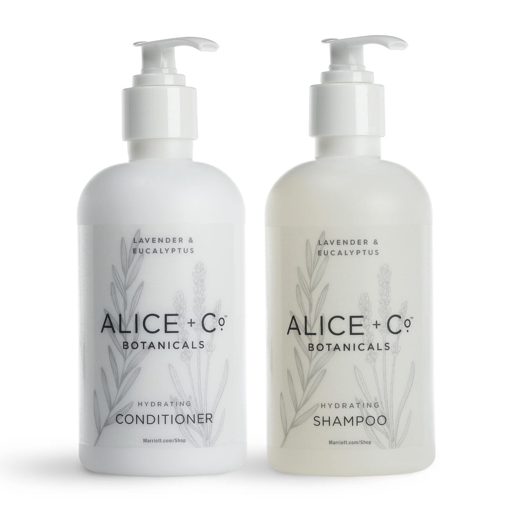 Alice + Co. shampoo lavanda eucalipto, botella de 8.5 oz para una limpieza suave