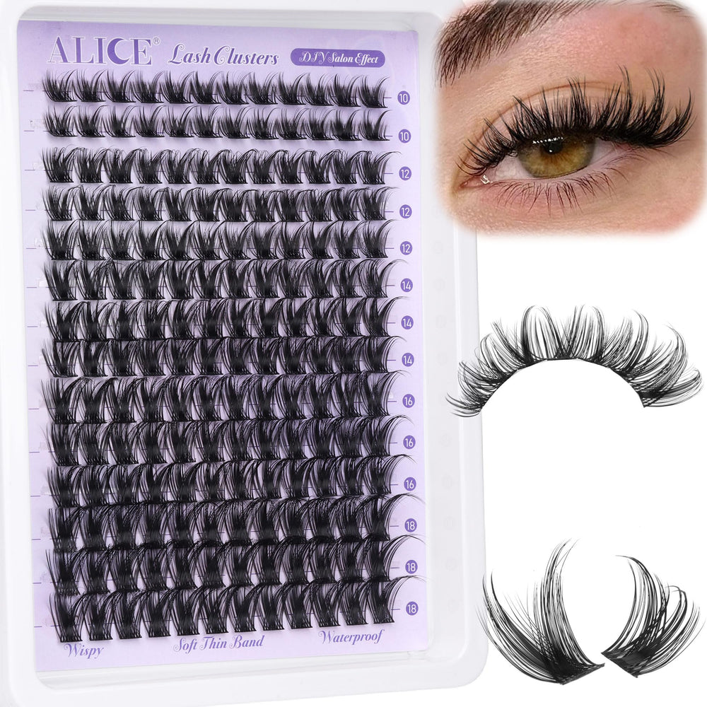 ALICE pestañas en racimo, caja 168 piezas para estilo natural