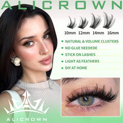 ALICROWN HAIR: Aplicación sin cola con cinta transparente.