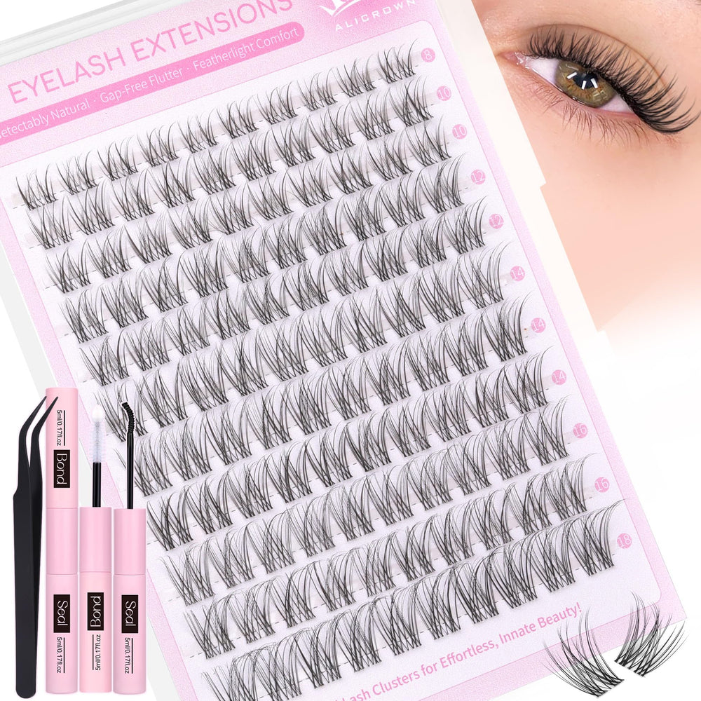 ALICROWN HAIR kit de pestañas naturales en racimos para un look suave