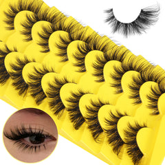 ALICROWN HAIR pestañas falsas con volumen ligero para un aspecto natural y cómodo.