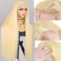 Alididi peluca frontal de encaje 613, ideal para fiestas y eventos brillantes.