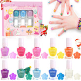 ALIKOSSTOR set de esmaltes glitter, 10 colores, bote brillante para fiestas seguras.