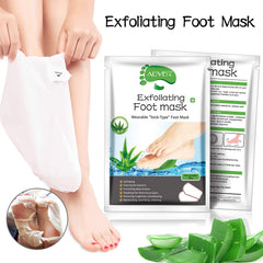 ALIVER mascarilla para pies durante la aplicación