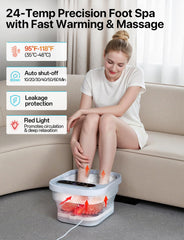 Alljoy Foot Spa masaje-rodillos-shiatsu: masaje profundo para alivio de tensión