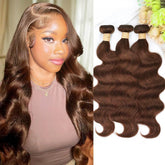 ALLRUN paquetes de cabello brasileño virgen con onda corporal de 18-22 pulgadas