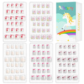 Allstarry uñas francesas infantiles con cubiertas completas, ideales para juego diario.