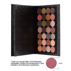 Allwon organizador magnético para sombras y polvos, negro, fácil acceso.