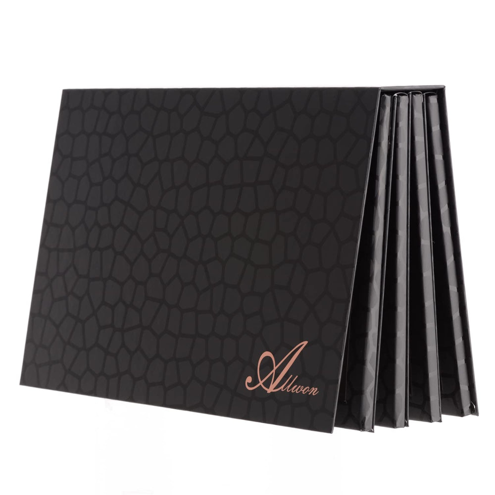 Allwon paleta magnética cuatro capas, estuche libro negro, para organizar sombras.