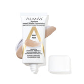 Almay Base de Tono Inteligente en bote: cobertura natural que se ajusta a la piel.