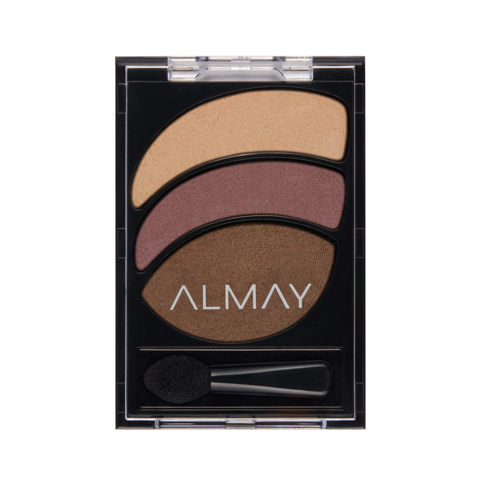 Almay Shadow Trio paleta de sombras humo para un look duradero y definido.