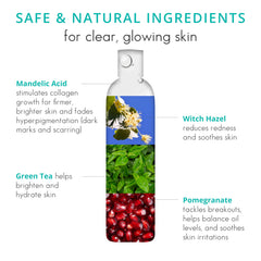 Almond Clear: textura de gel transparente para limpieza suave.