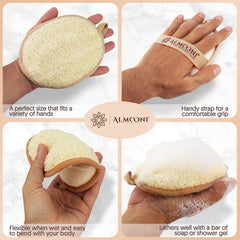 ALMOONI lufa con agarre ergonómico para un uso cómodo