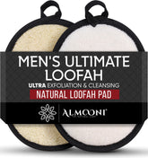 ALMOONI lufa natural de doble cara para exfoliar y limpiar la piel.