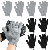 Guantes exfoliantes Alotpower de dos caras para manos grandes, exfolian y suavizan la piel