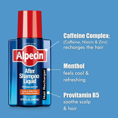 Alpecin aplicacion del tonico sin lavado para dias entre lavados