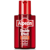 Alpecin Double Effect Shampoo, bote 200 ml, limpia suavemente y deja sensación fresca.