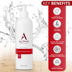 Textura cremosa de Alpha Skin Care para piel suave.