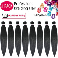 Extensiones sinteticas de 30 pulgadas para instalacion facil.
