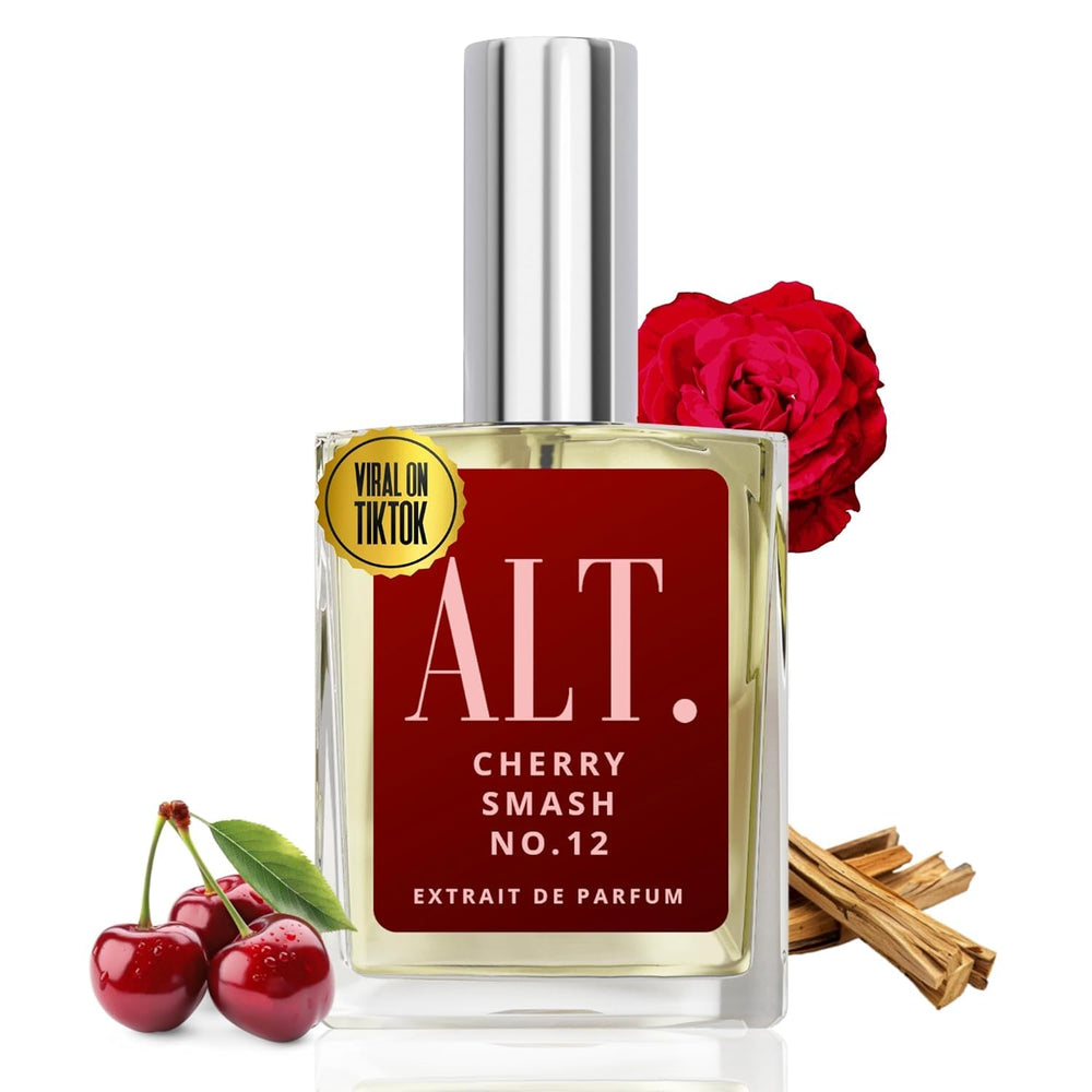 ALT. FRAGRANCES Cherry Smash: botella elegante para un aroma duradero durante todo el día.