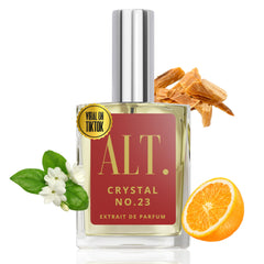 ALT. FRAGRANCES Crystal 23, botella extracto 60 ml, aroma duradero para uso diario.