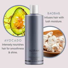ALURAM Champú con Baobab y Aguacate, nutre y protege el color