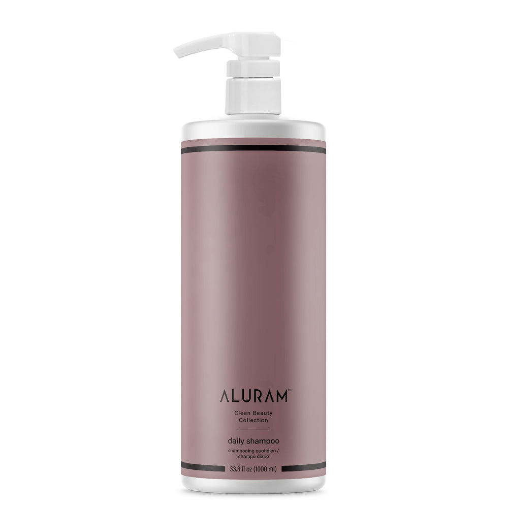 ALURAM Champú diario en botella de agua de coco, hidratación suave para el cabello.