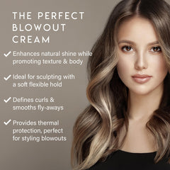 ALURAM Crema para Peinar, enfoque anti-frizz y control suave del cabello.