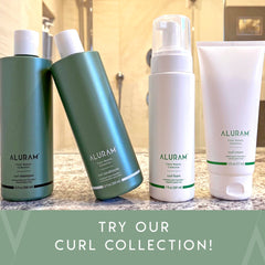 ALURAM Curl Cream controla el frizz para un peinado más pulido