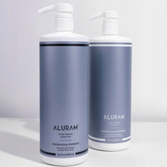 ALURAM shampoo para cabello de textura media, suavidad al tacto.