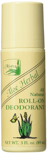 Alvera Deod Aloe Herb, bouteille, fraîcheur longue durée et soin doux pour la peau