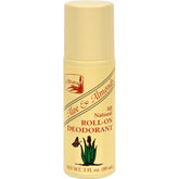 Alvera desodorante roll-on Aloe y Almendras, vista frontal del envase para uso diario
