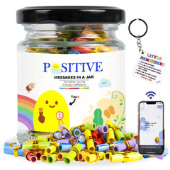 AMAQUANG llavero NFC con mensajes positivos para motivación diaria