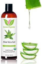 Amara Beauty Aloe Vera: flacon pompe, hydratation rapide pour la peau