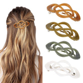 Pinzas Amariver cabello con diseño cruzado para estilo vintage.