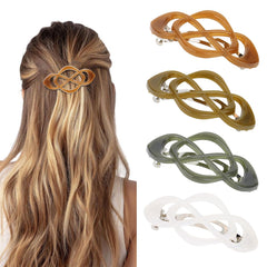 Pinzas Amariver cabello con diseño cruzado para estilo vintage.