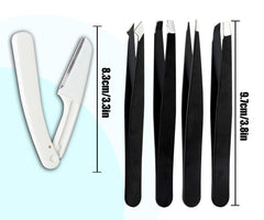 Amasodaon pinzas-puntas-calibradas: uso preciso para cejas y vello facial con comodidad.