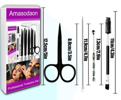 Amasodaon pinzas-textura-antideslizante: mejor agarre durante depilación fina.