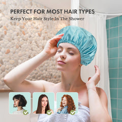 Gorro de ducha AmazerBath reutilizable y ecológico, ideal para uso diario