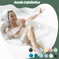 Amazerbst esponja de ducha exfoliante que crea espuma rica
