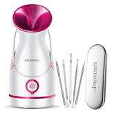 Amconsure vaporizador facial nano ionico, mostrando diseño compacto para uso diario