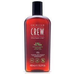 AMERICAN CREW champú de árbol de té en botella con aroma refrescante para uso diario