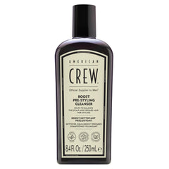 American Crew Boost Shampoo: botella con volumen desde la raíz para cabello fino.