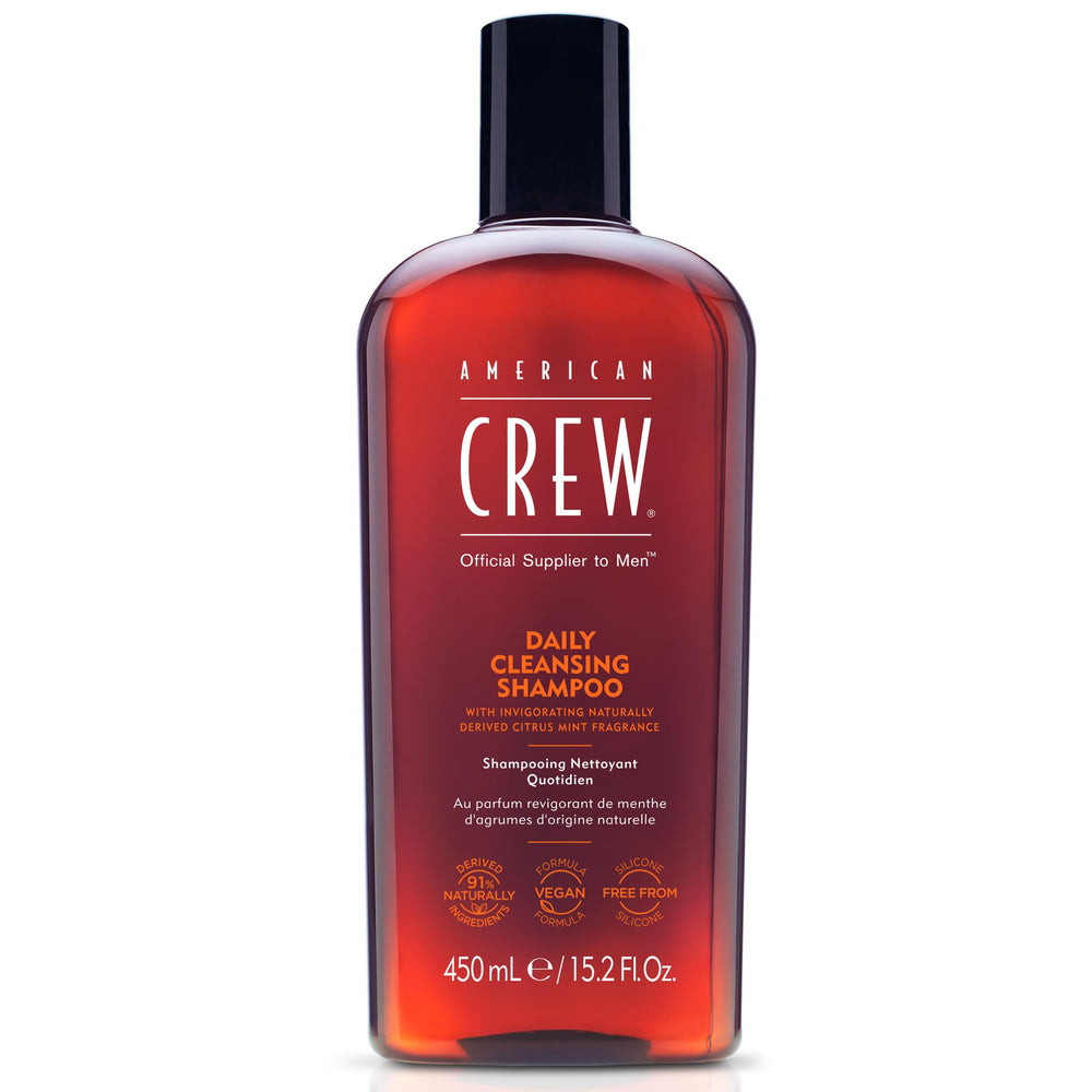 American Crew champú para hombres limpieza diaria deja cabello limpio y aroma fresco