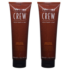 Gel coiffant American Crew sur l’emballage double, tenue ferme et brillance.