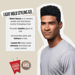 Gel de American Crew para definición texturizada y control del frizz.