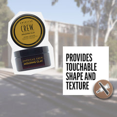 American Crew Molding Clay: agarre firme para peinados que duran todo el día.