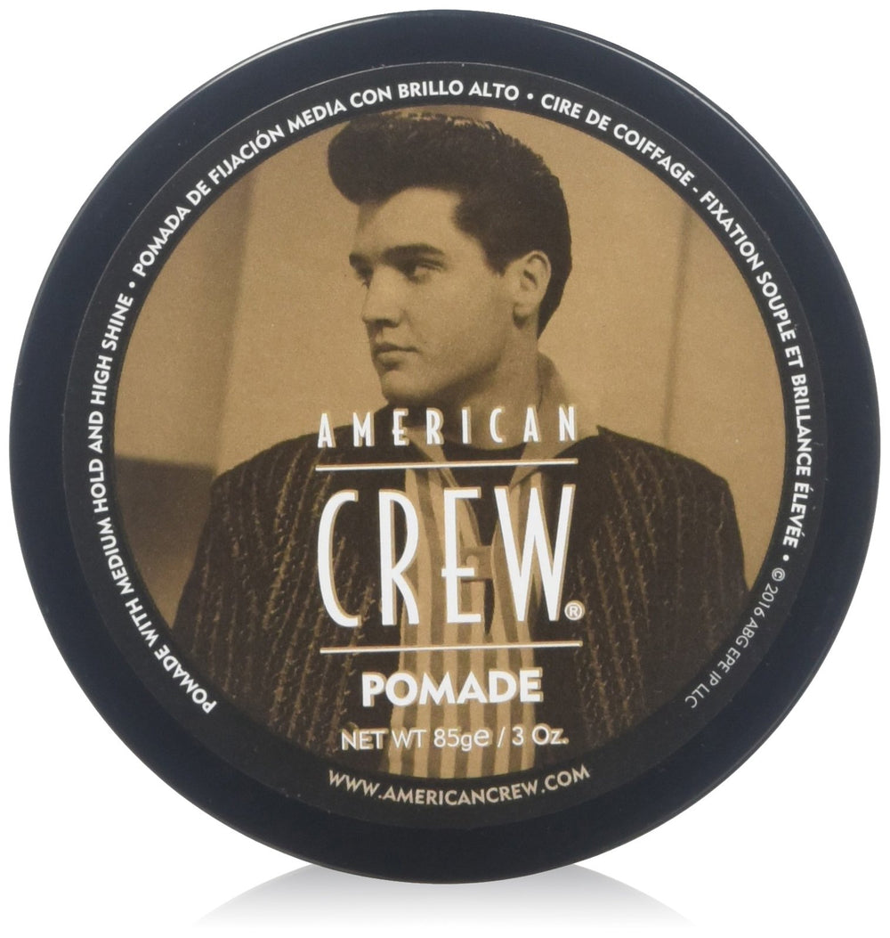 American Crew Pomada 3oz en paquete de 3 botellas con acabado brillante y control.
