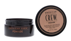Brillo alto de pomada American Crew para un look pulido