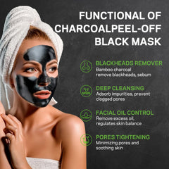 AMOADO bamboo charcoal detox visual suggests deep-cleanse benefits for congested pores.
